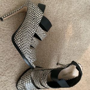 Nine West Snake Skin Strappy Heel